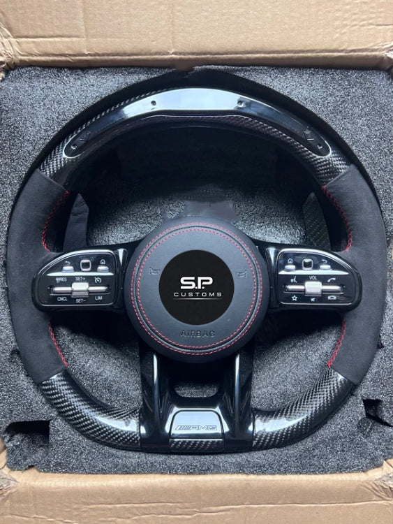 Mercedes-Benz C63 AMG Carbon/Alcantara LED Steering Wheel