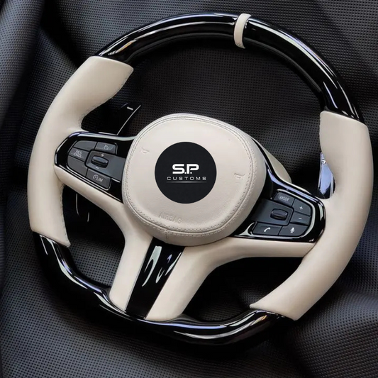 CrèmeCarbon Signature Steering Wheel – Custom BMW Fit